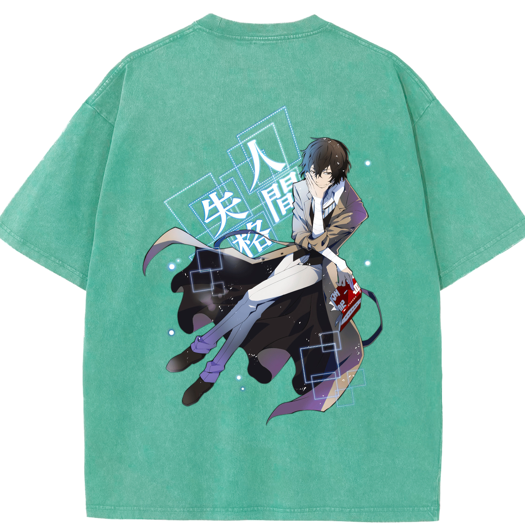 （画像用） 文豪ストレイドッグス Bungo Stray Dogs 綿100% ヴィンテージ風 半袖Tシャツ（背面プリント）
